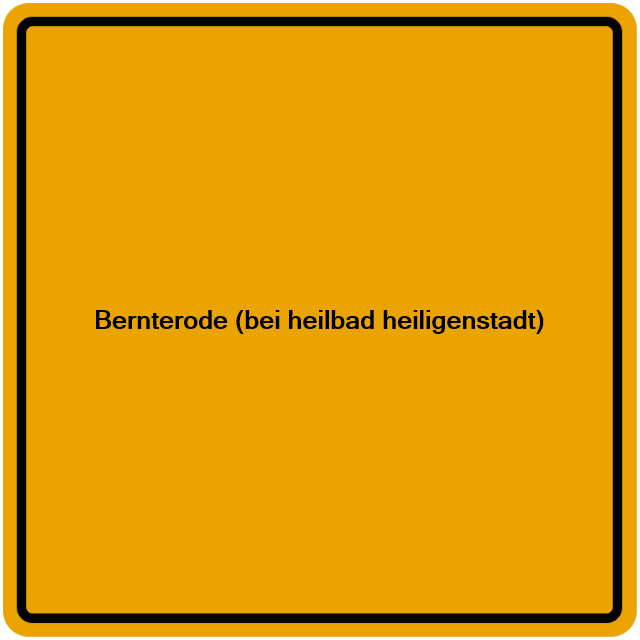 Einwohnermeldeamt24 Bernterode (bei heilbad heiligenstadt)